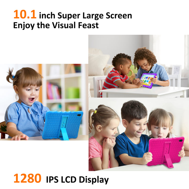 Tibuta 10 inch Kids Tablet, Android 12 Tablet for Kids